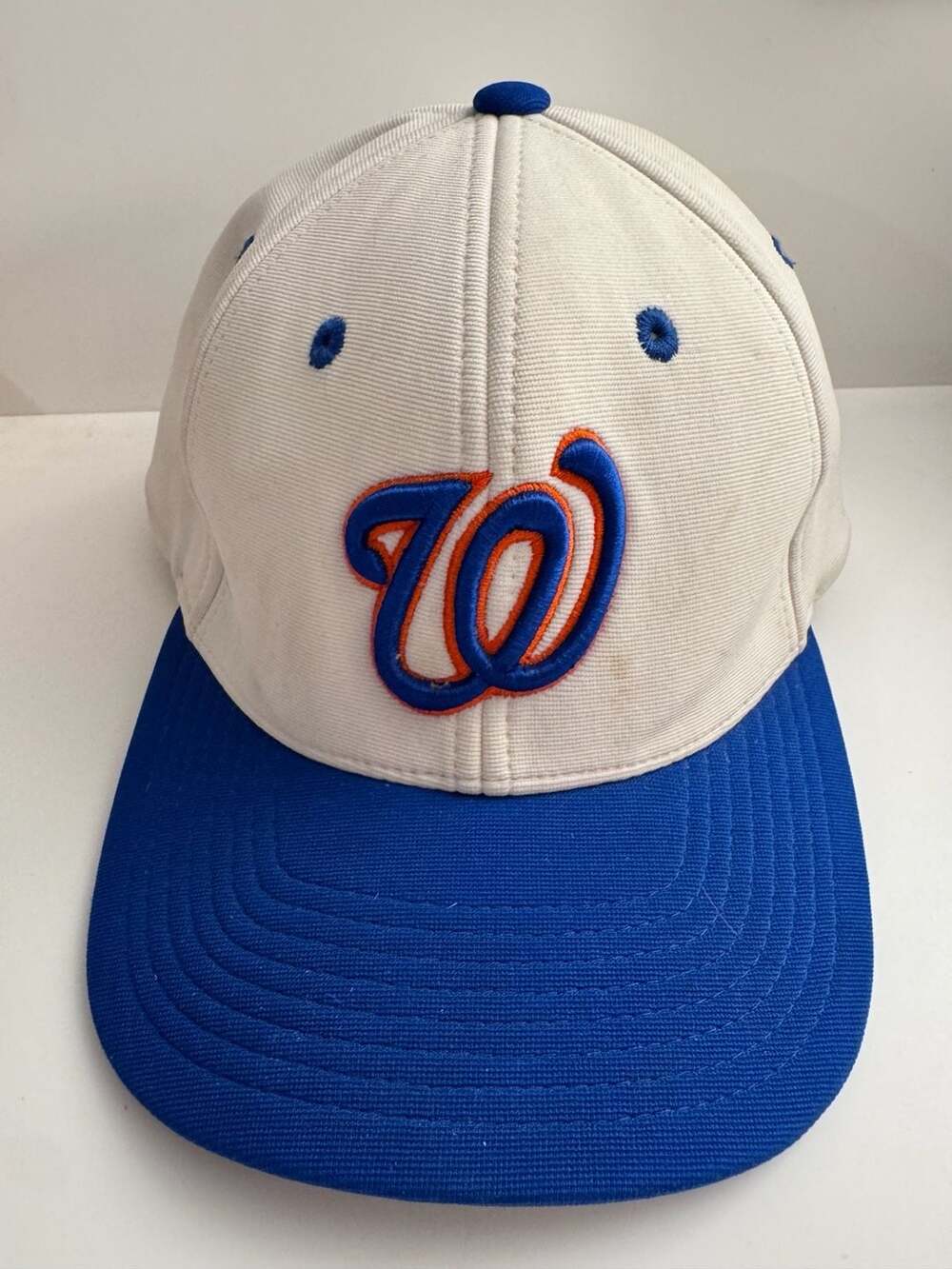 Crown Minded Washington Nationals NBA Crossover Wizards Signed Fitted Hat